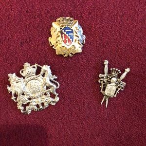 Antique Regal themed broaches
